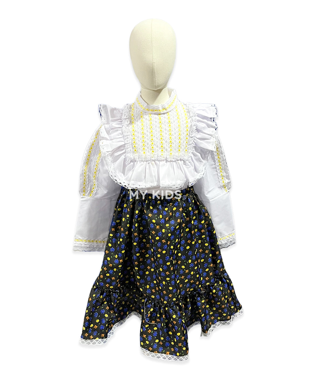 Falda Floreada Flores Chicas