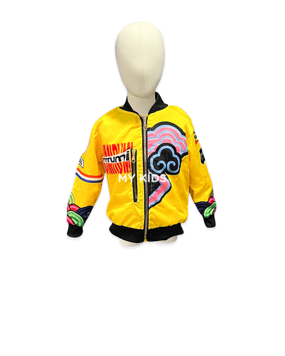 Chamarra afelpada kpop amarilla