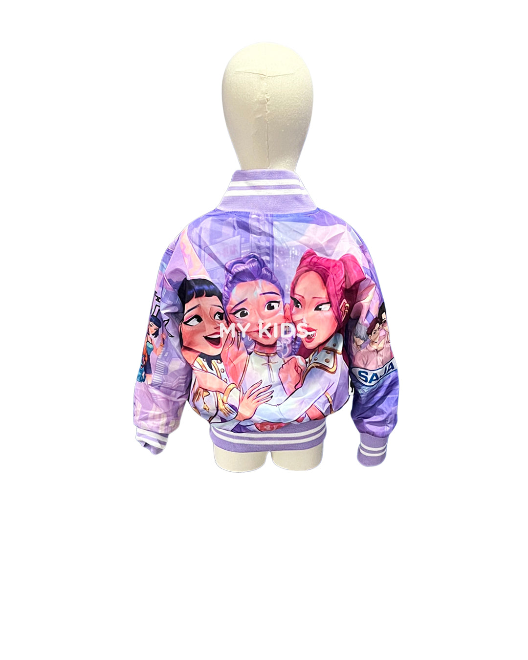 Chamarra afelpada kpop lila