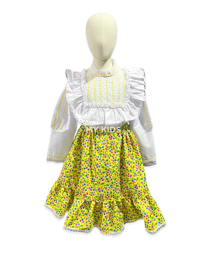 Falda Floreada Flores Chicas