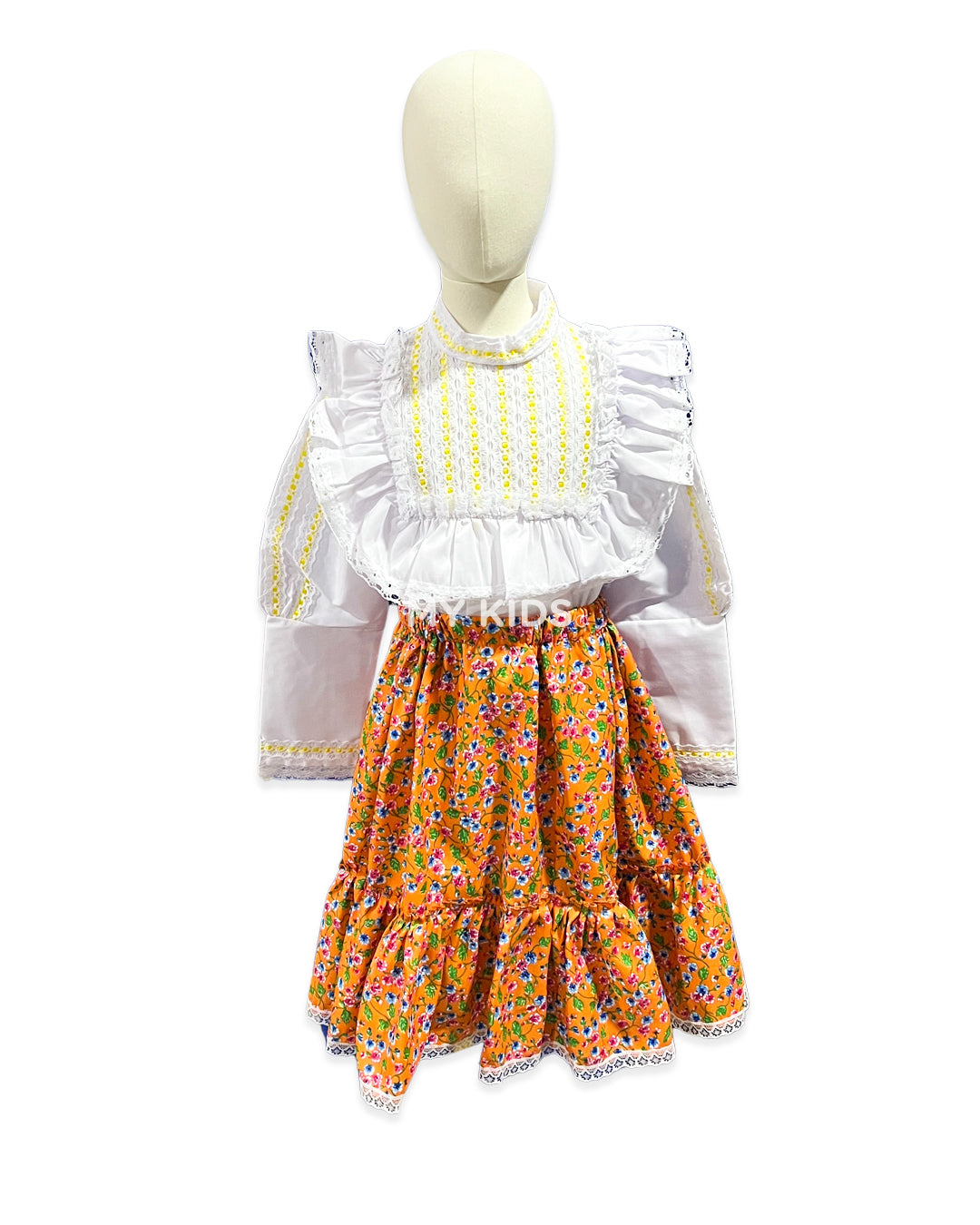 Falda Floreada Flores Chicas