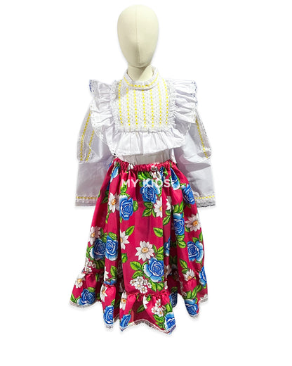 Falda Floreada Flores Grandes